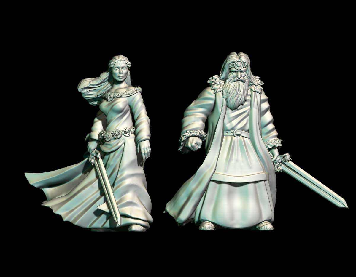 Viejo Rey y Princesa