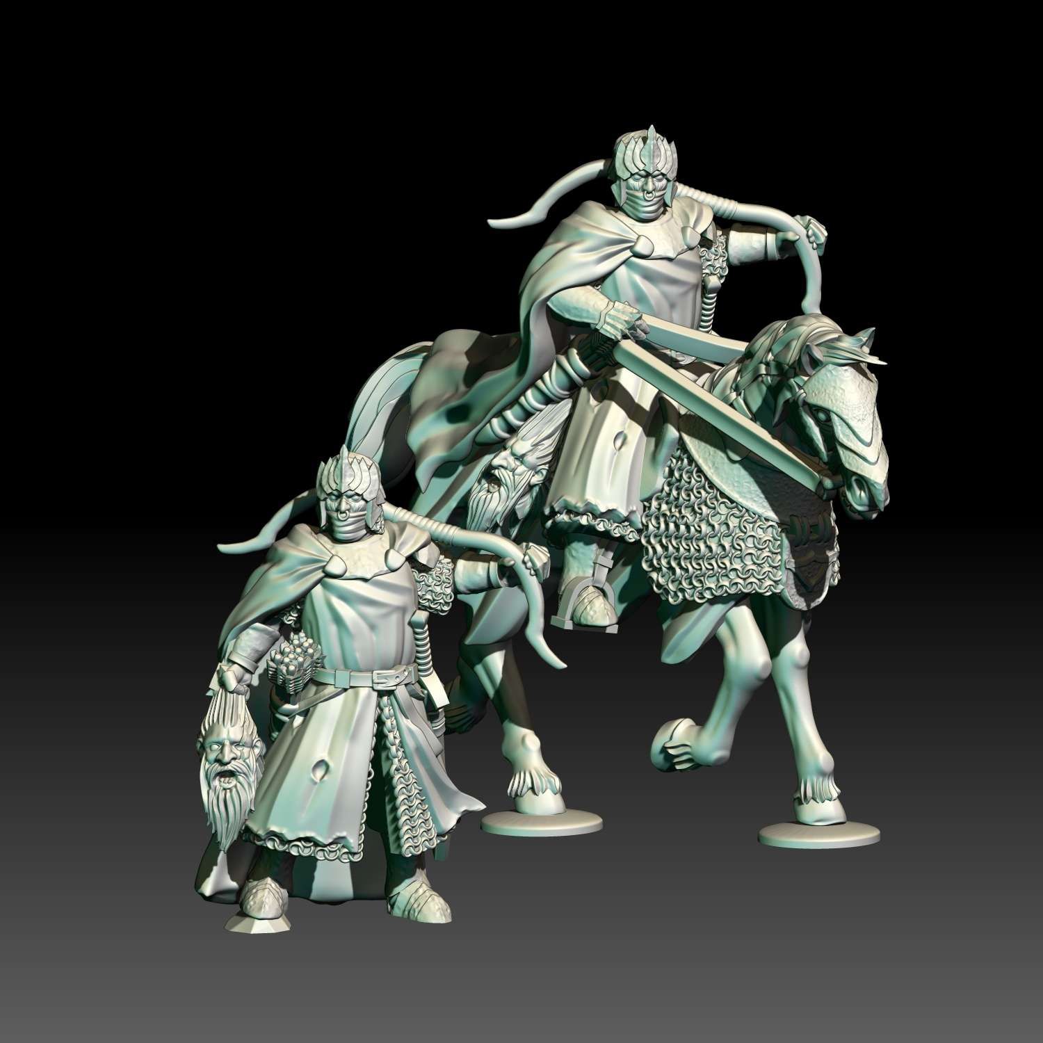 Capitán de Alma Oscura con Arco