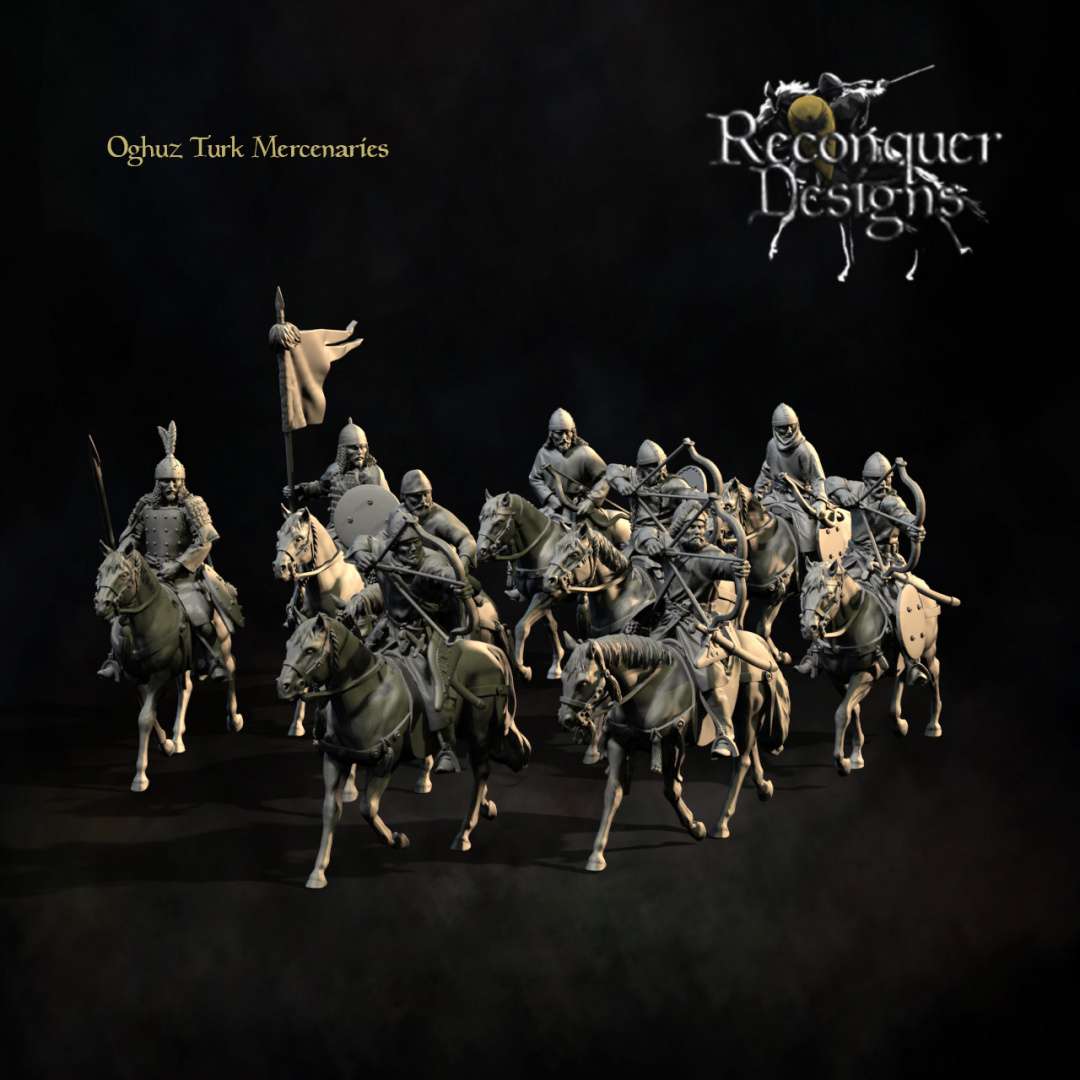 Mercenarios Turcopoles con Arco a Caballo